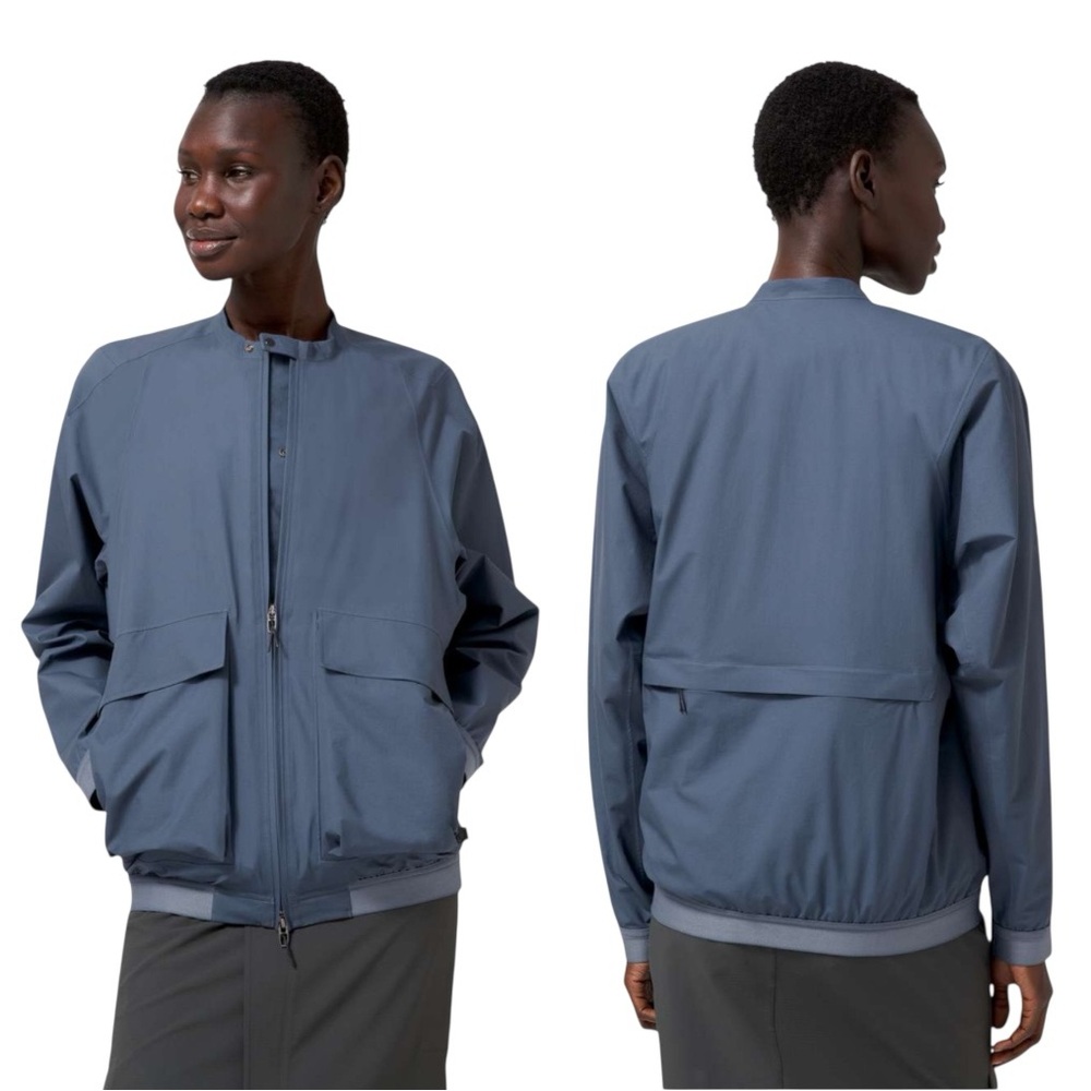LULULEMON Lab Ashta Bomber Ink Blue Jacket Size Small - Picture 16 of 16